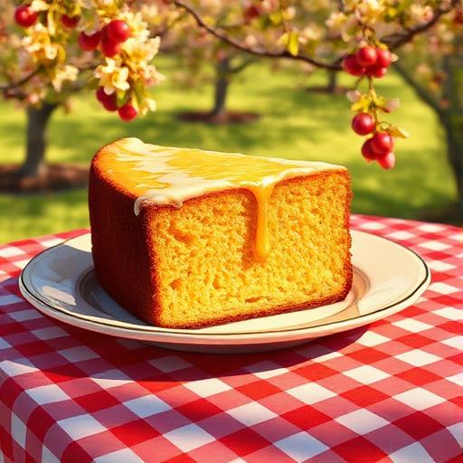 Slice of Southern pound cake